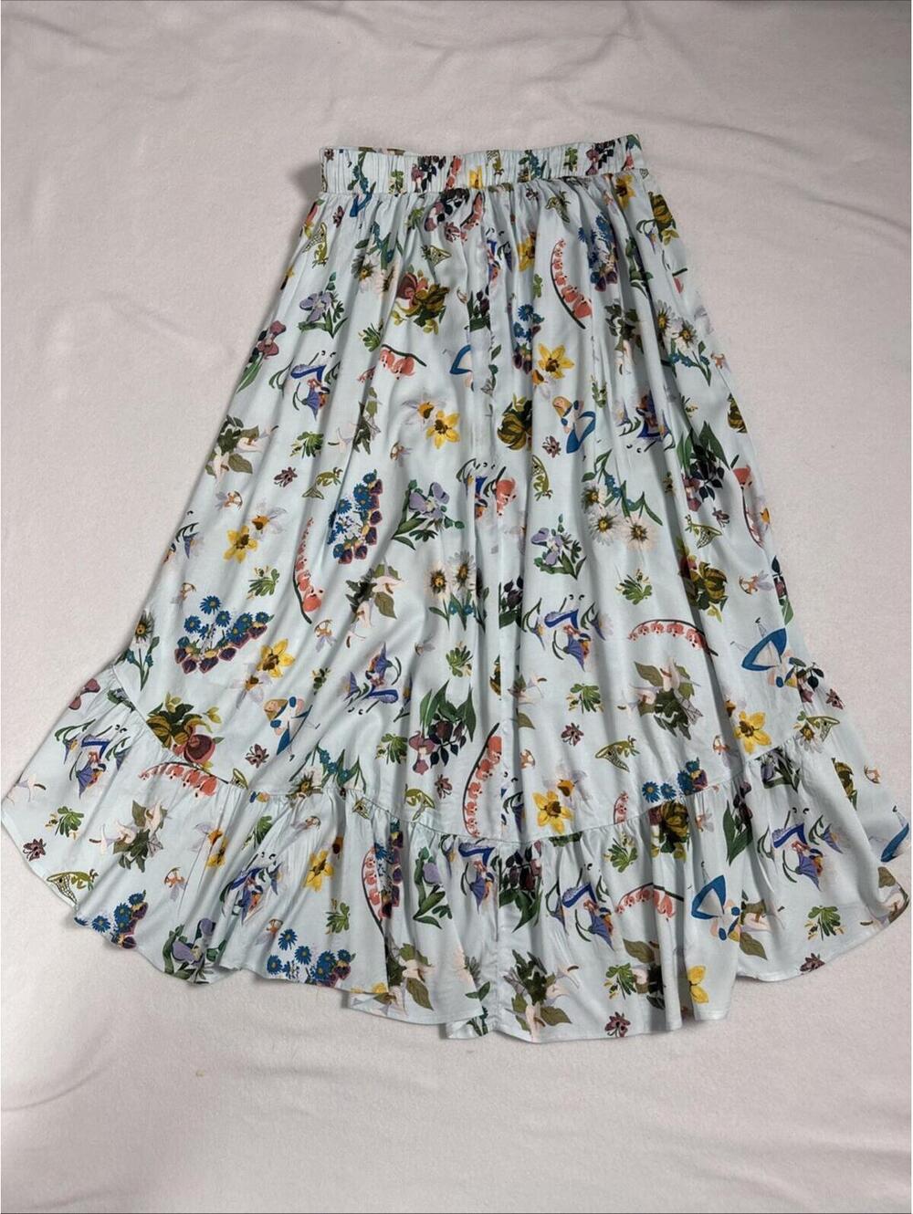 Disney Alice in Wonderland Mary Blair Her Universe Floral Skirt Large 70th NWT